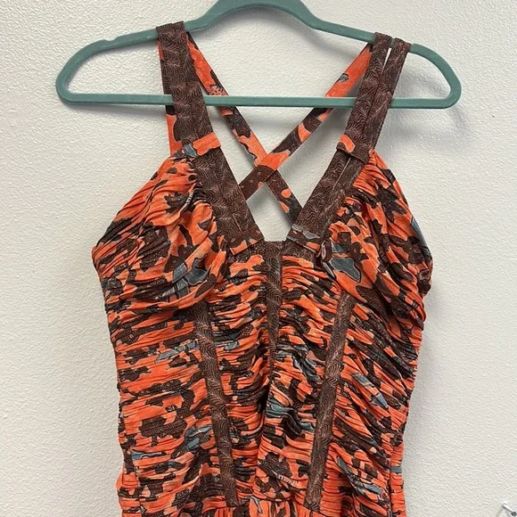 Anya open-back ruched floral-print silk-crepe maxi dress - Picture 5 of 11